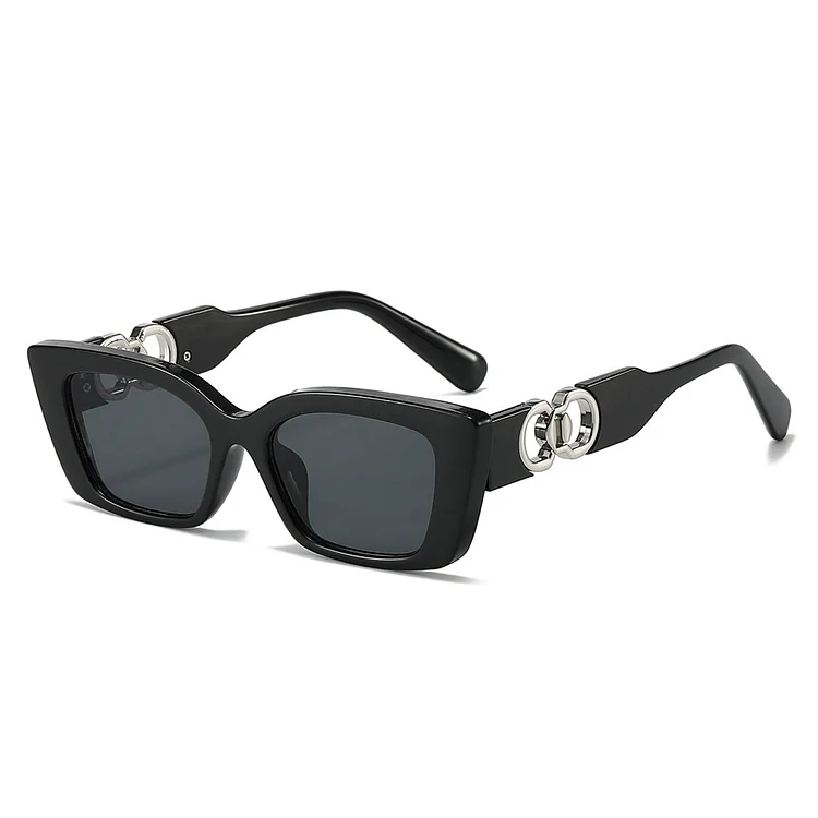 Brand Designer Square Sunglasses Women For Men 2024 Trend Sun Glasses Vintage Eyeglasses Punk Luxury Metal Circle Shades