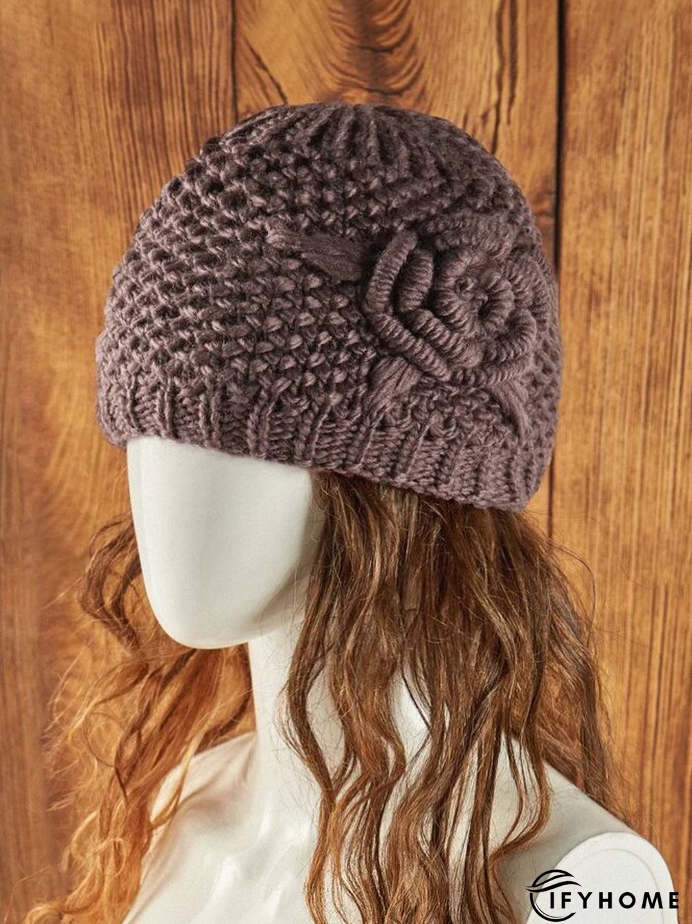 3D Flower Knitted Warm Hat | IFYHOME
