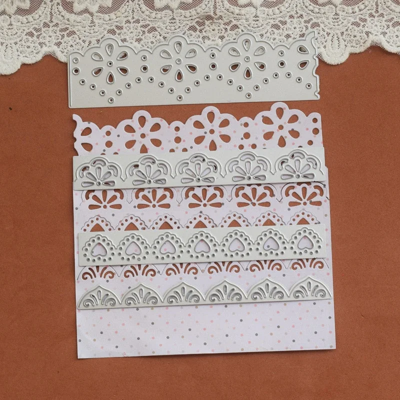 Lace wave Metal Cutting Dies Paper Cut Card Making Template for DIY Scrapbooking Decorative Craft Mold stamp and dies