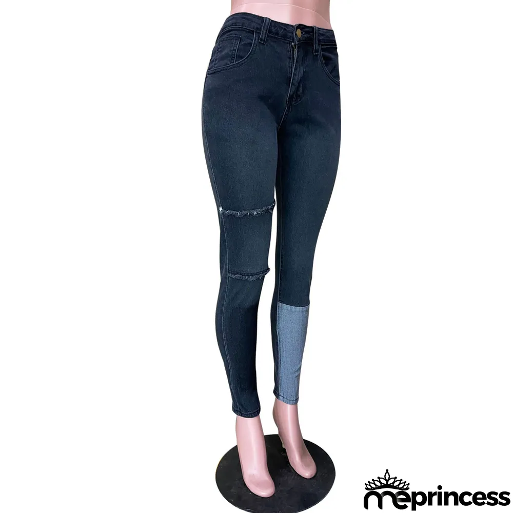 Fashion Patchwork Jeans