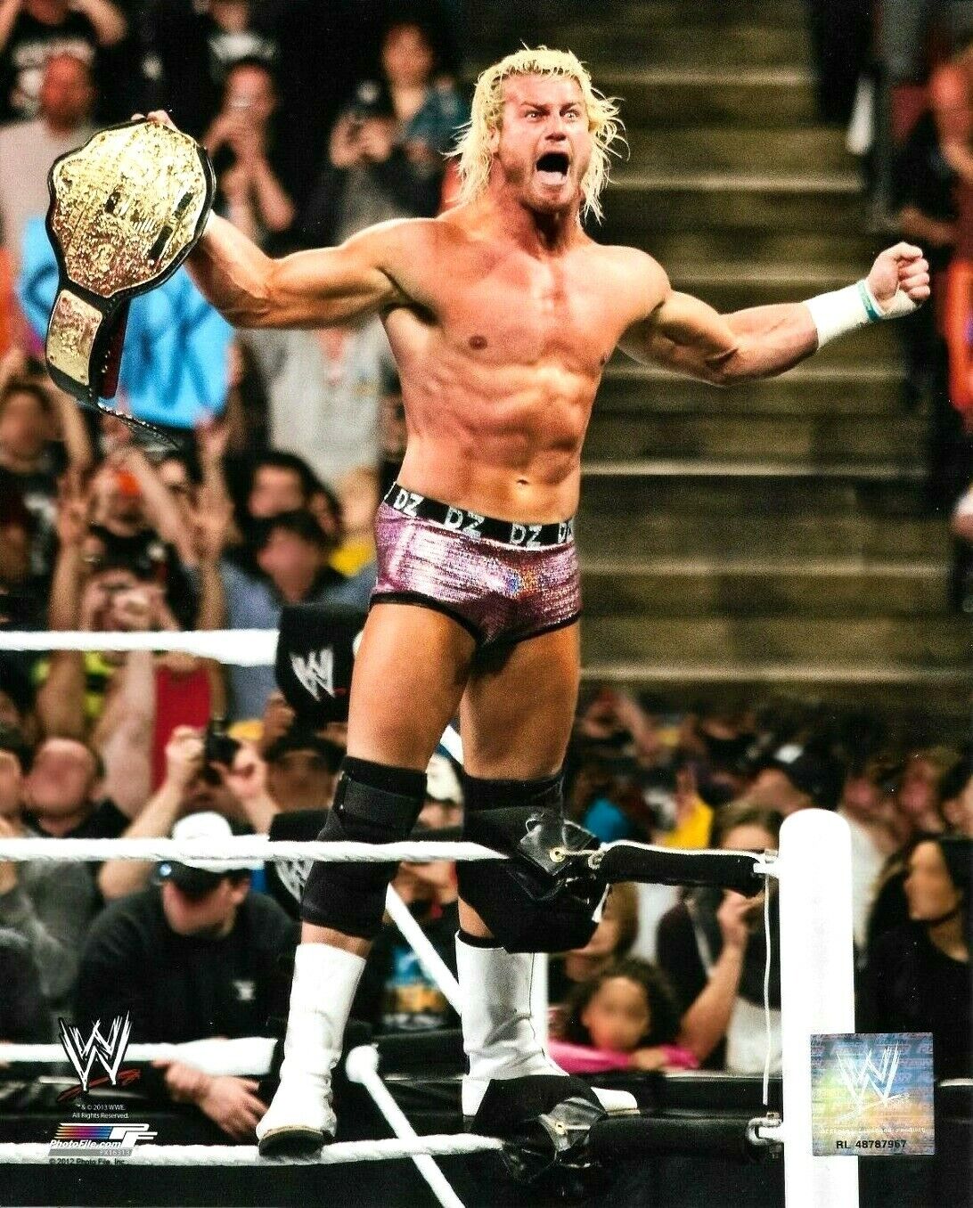 WWE DOLPH ZIGGLER OFFICIAL LICENSED ORIGINAL 8X10 WRESTLING Photo Poster painting FILE Photo Poster painting 14