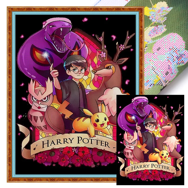 Harry Potter Cross Stitch Kits Package Greeting Needlework Counted Kits New  Joy Sunday Kits Embroidery Craft Cross-stitch DIY Home Fun 