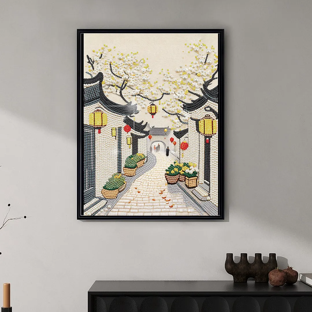 Diamond Painting - Partial Special Shaped Drill - Alley(Canvas|30x40cm)