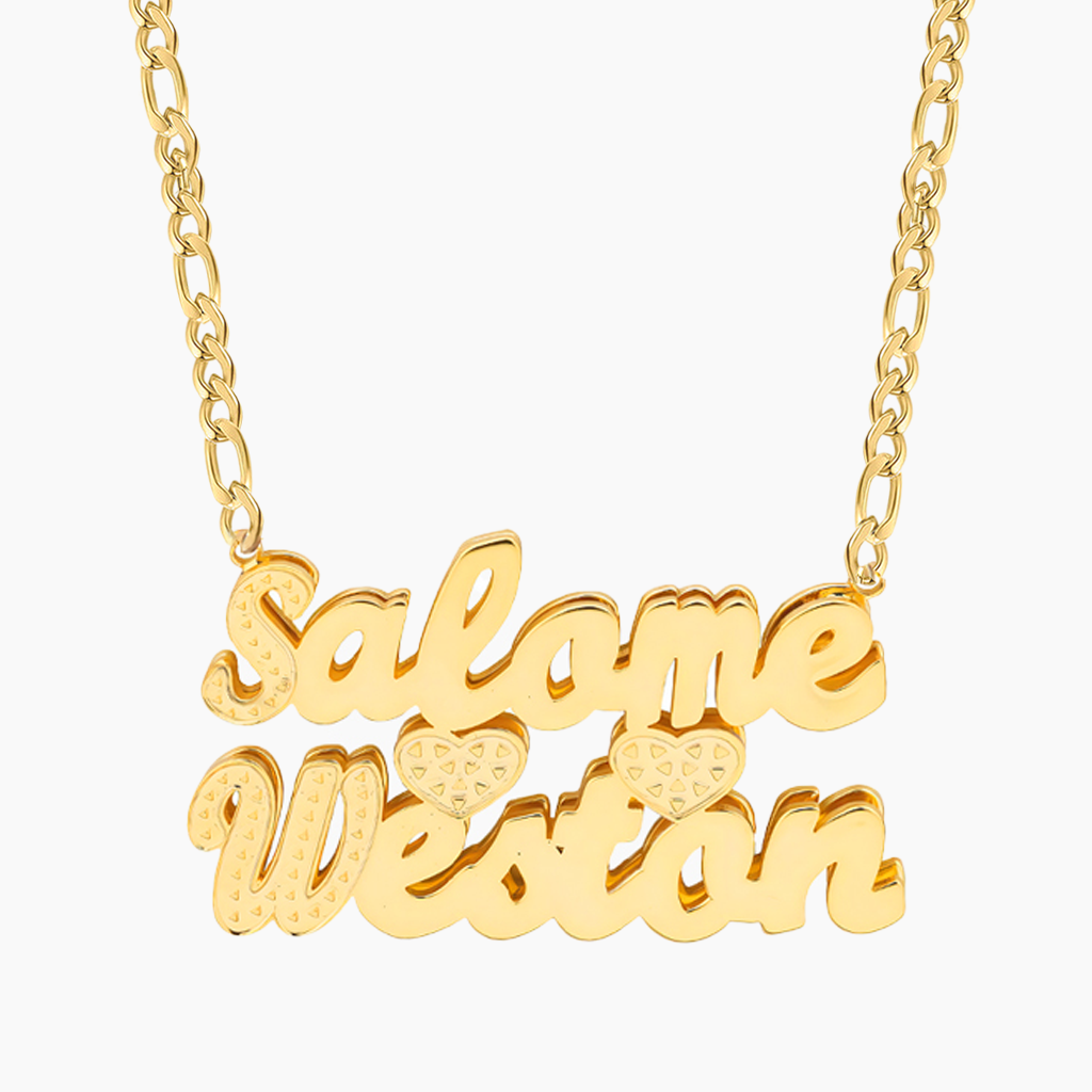 Custom Double Name Necklace
