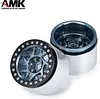 AMK 4Pcs Aluminum Alloy 12mm Hex Hub 2.2 Beadlock Wheels Rims 64.5 * 45mm for 1/10 RC Crawler Axial RBX10 AXI03005 Upgrade Parts