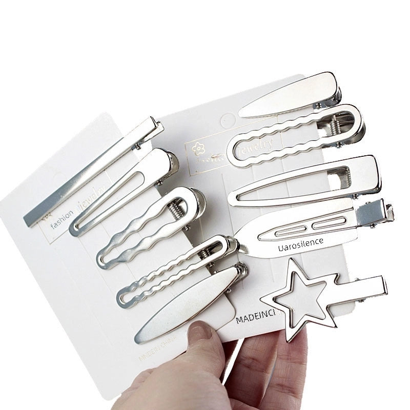 Y2g Hairpin Metal Sweet Cool Bangs Hairpin Makeup Hair Accessories Forehead Broken Hairpin Simple Clip New Female