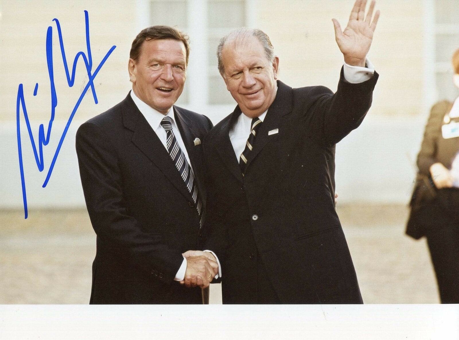 Ricardo Lagos autograph President of Chile 2000-2006, Photo Poster painting signed