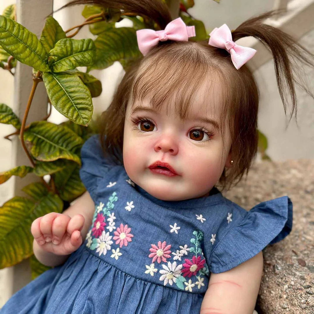 22'' Toddler Baby Girl Doll Doreen That Look Like A Real Girl,Cute Lifelike Handmade Bright-Eyed Doll -Creativegiftss® - [product_tag] RSAJ-Creativegiftss®