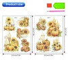 2 Sheets DIY Pumpkin Candle Diamond Painting Stickers