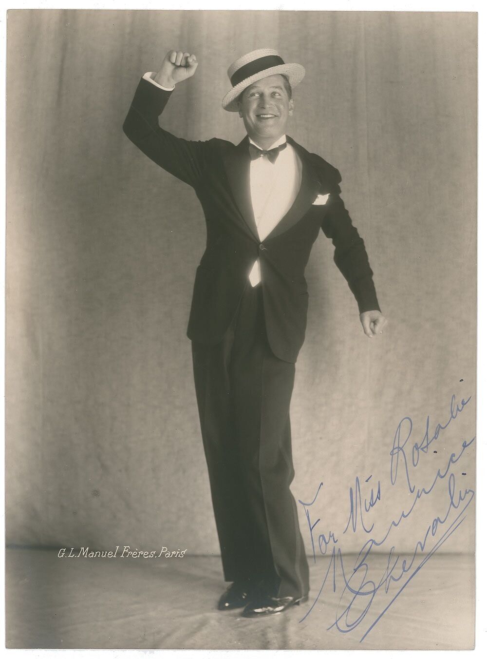 MAURICE CHEVALIER Signed Photo Poster paintinggraph - French Film Star Actor & Singer preprint