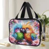 DIY Diamond Painting Portable Travel Makeup Bag Transparent PET Large Capacity Cosmetic Bag Kits