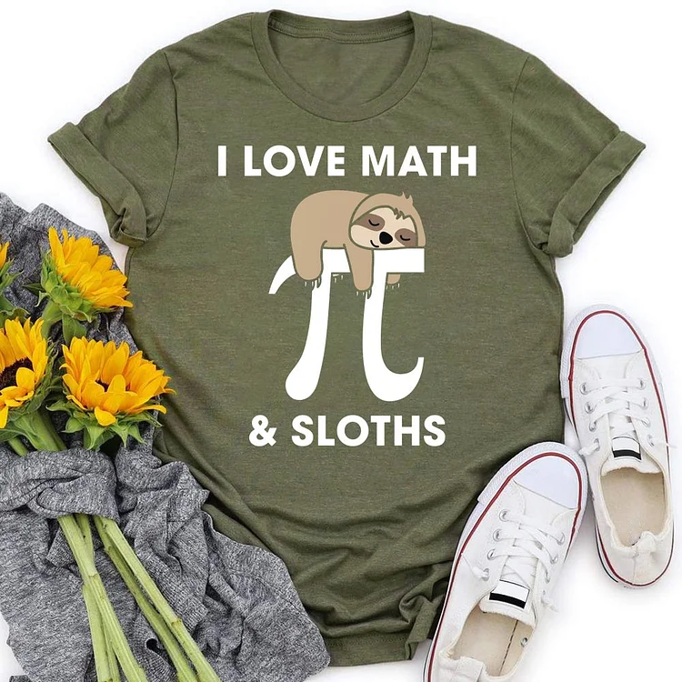 ANB-I love Math T-shirt Tee -05980
