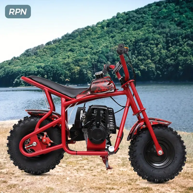 RPN DB003, 50CC 2-       , Motocicleta todoterreno a  ,   20 MPH,     de  , asiento acolchado  ,    s y aprobación de la EPA, Soporta   165  . detalles 9