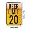 Beer Limit 20 - Metal Tin Signs(8*12Inch/12*16Inch) - Bar