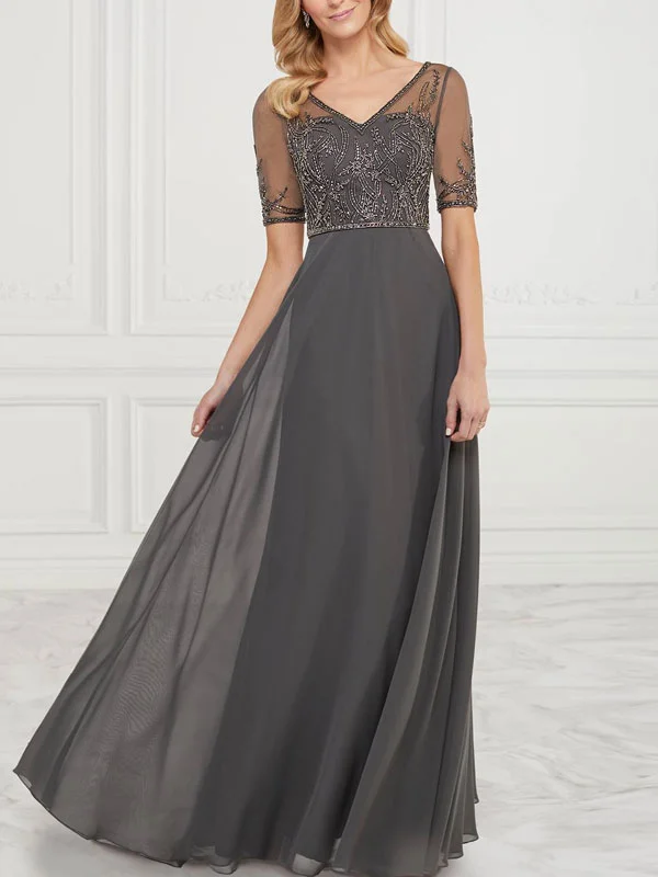 Backless lace sexy slim fit Mother of the Bride Dress