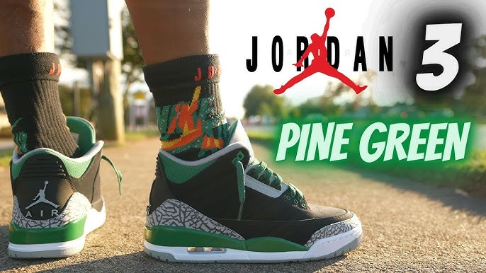 抢先一睹！！JORDAN 3 松绿评测及上脚鞋带更换！！