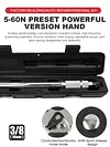 5-60N.m Adjustable Torques Key Square Drive Reversible Ratchet Spanner Hand Tool