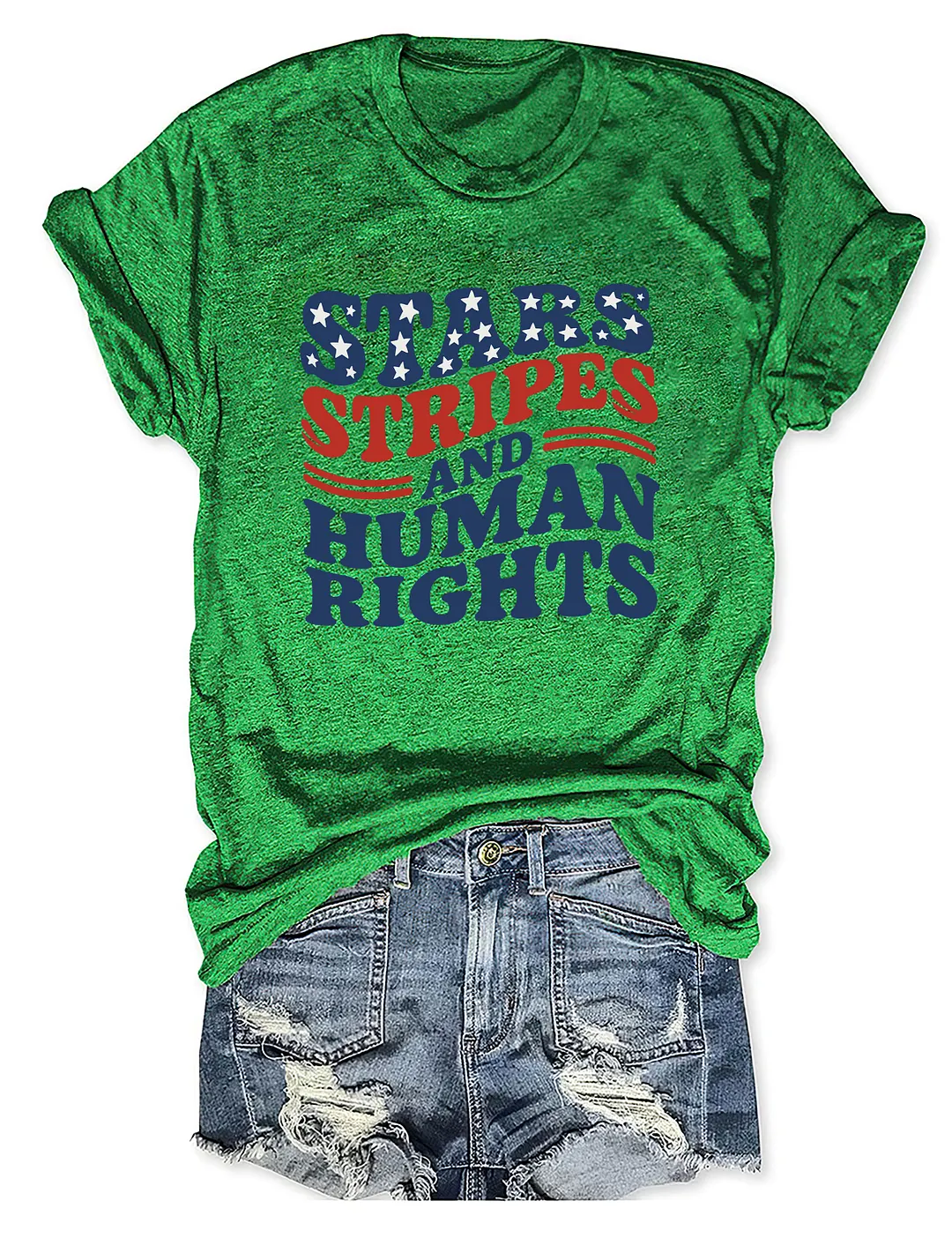 Stars Stripes And Human Rights T-shirt