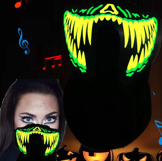 Halloweenio Led Scary Mask