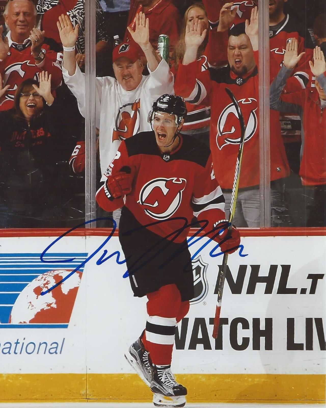 John Moore Signed 8×10 Photo Poster painting New Jersey Devils Autographed COA