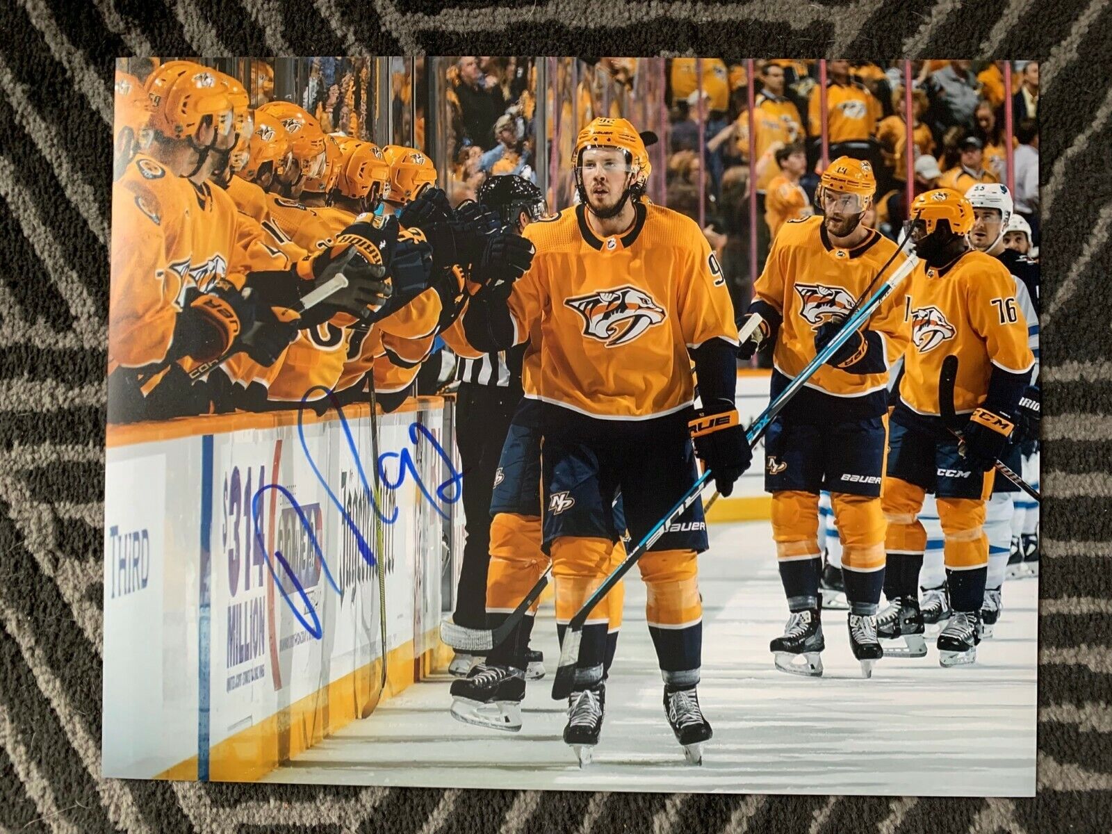 Nashville Predators Ryan Johansen Signed Autographed 11x14 NHL Photo Poster painting COA #3