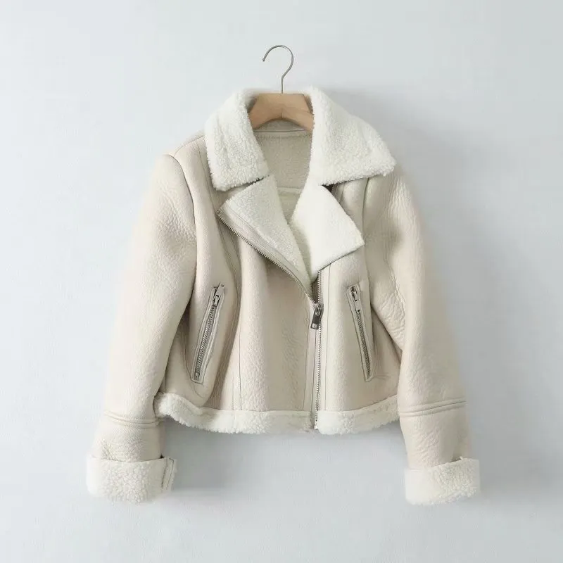 Nigikala Nigikala Spring And Autumn New Women's Street Fashion Leisure Short Fur Coat M2