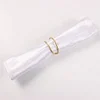 Matte Golden Double Circles Wire Catering Napkin Ring