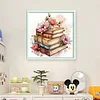 Flowers And Books-11CT Stamped Cross Stitch 40*40cm/15.75*15.75in