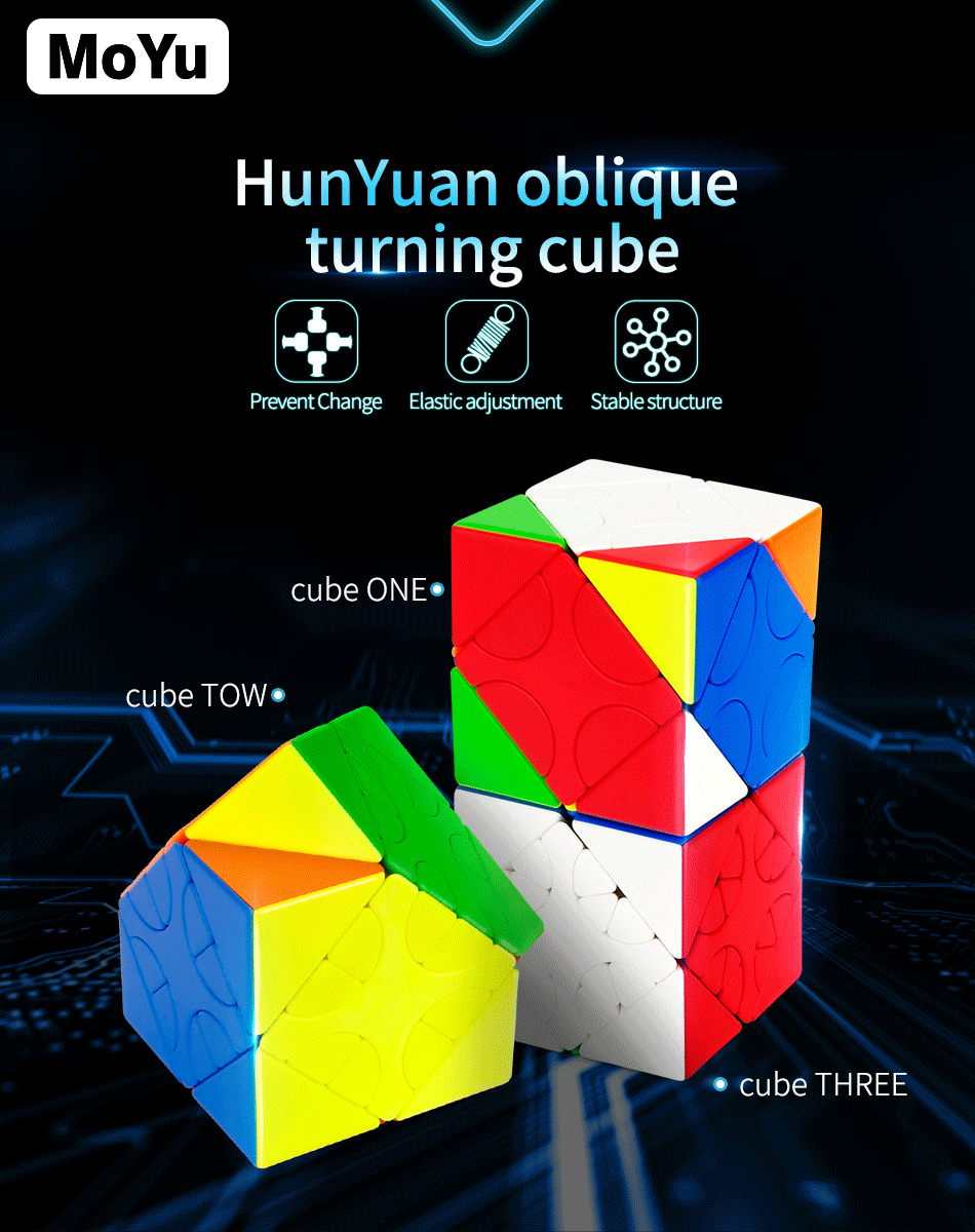 MOYU Rubik's Cube: Charming Dragon Hunyuan Oblique Rubik's Cube 3 ...