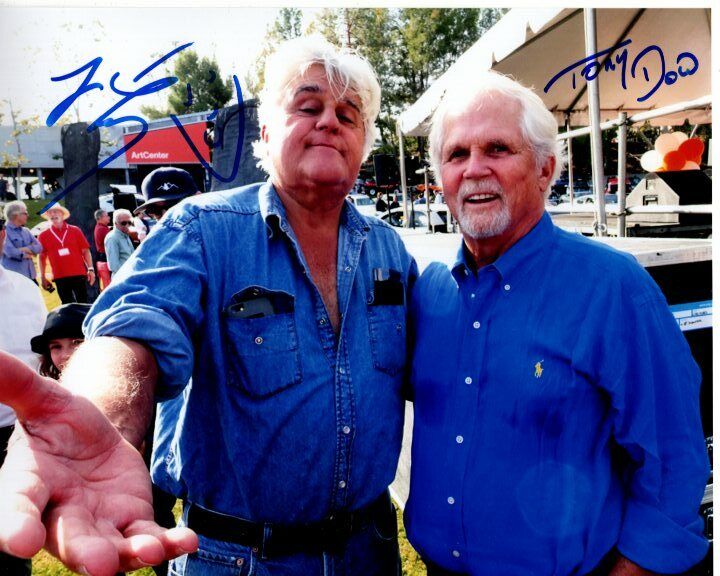 TONY DOW and JAY LENO signed autographed 8x10 Photo Poster painting