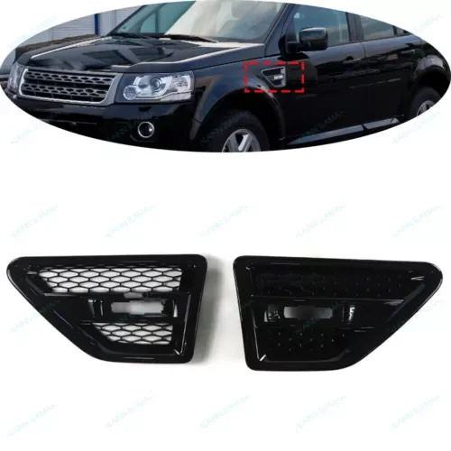 Dronehint Fender Leaf Plate Grille l For Land Rover LR2 Freelander L359 2006-14,Black,L&R (For: Land Rover) Parts