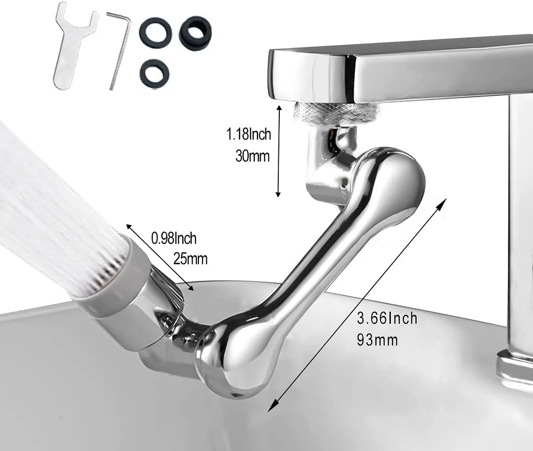 Metal magnetic pull-out three-speed multi-function nozzle