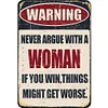 (Multi Style)  - Vintage Metal Signs(8*12Inch/12*16Inch) - Warning