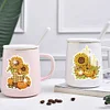 2 Sheets DIY Pumpkin Candle Diamond Painting Stickers
