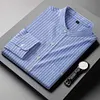  Gioiacombo&trade; Camicia a maniche lunghe a righe casual da uomo