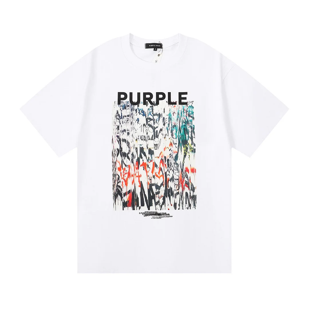 Purple 2023 new fashion T-shirt short sleeves