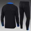 2024/2025 France Half-Pull Training Suit Black Football Jersey Set