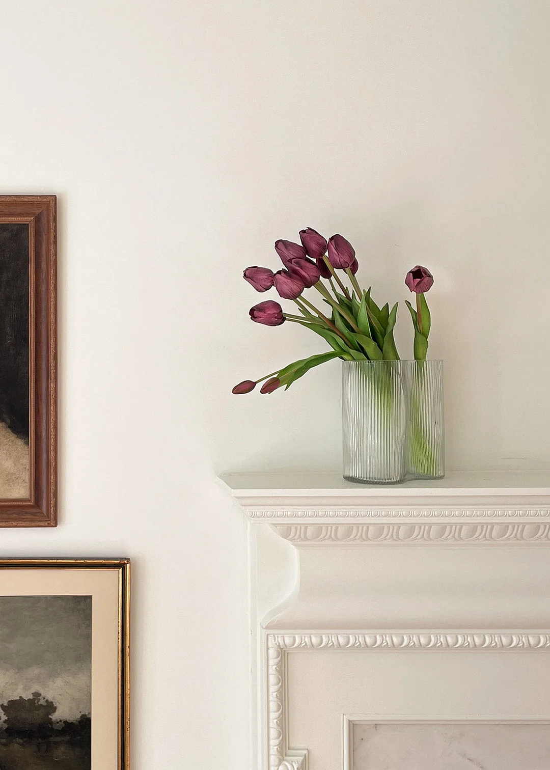 Bundle of 7 Purple Artificial Tulip Flower - 18.5"