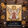 (25x25cm)DIY Pearl Painting Xmas Framed Handmade Pearl Material Art Kit Living Room Decor