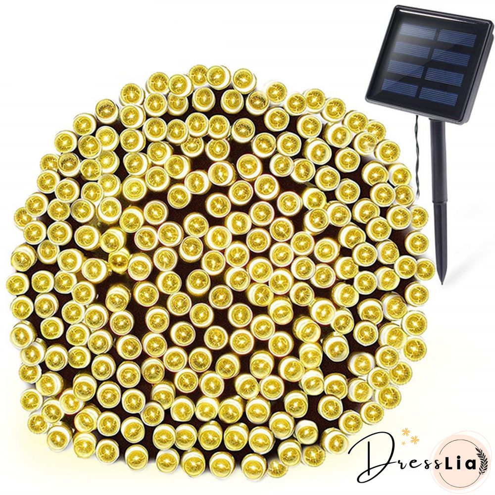 Outdoor Lighting String 200 LED Solar Garden Light Power Lamp Christmas Party for Street
