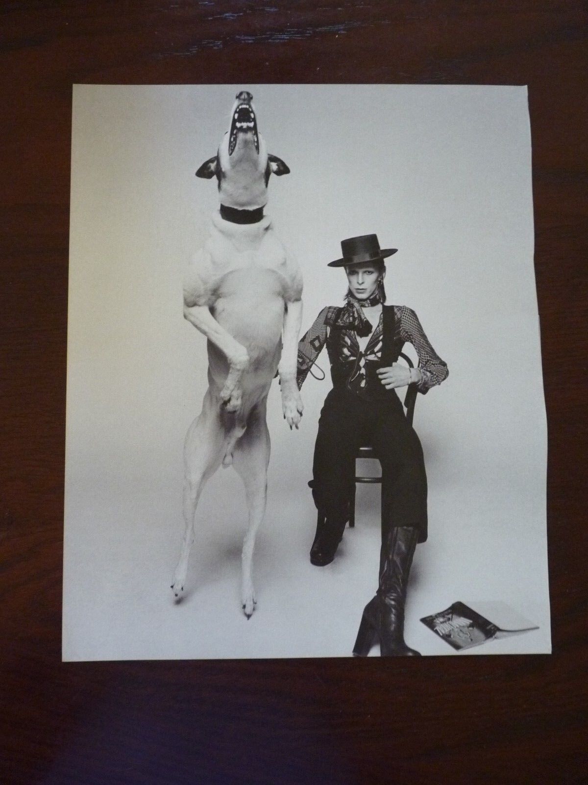 David Bowie Billy Joel Double Sided Coffee Table Book Photo Poster painting Page 9.5x11.5