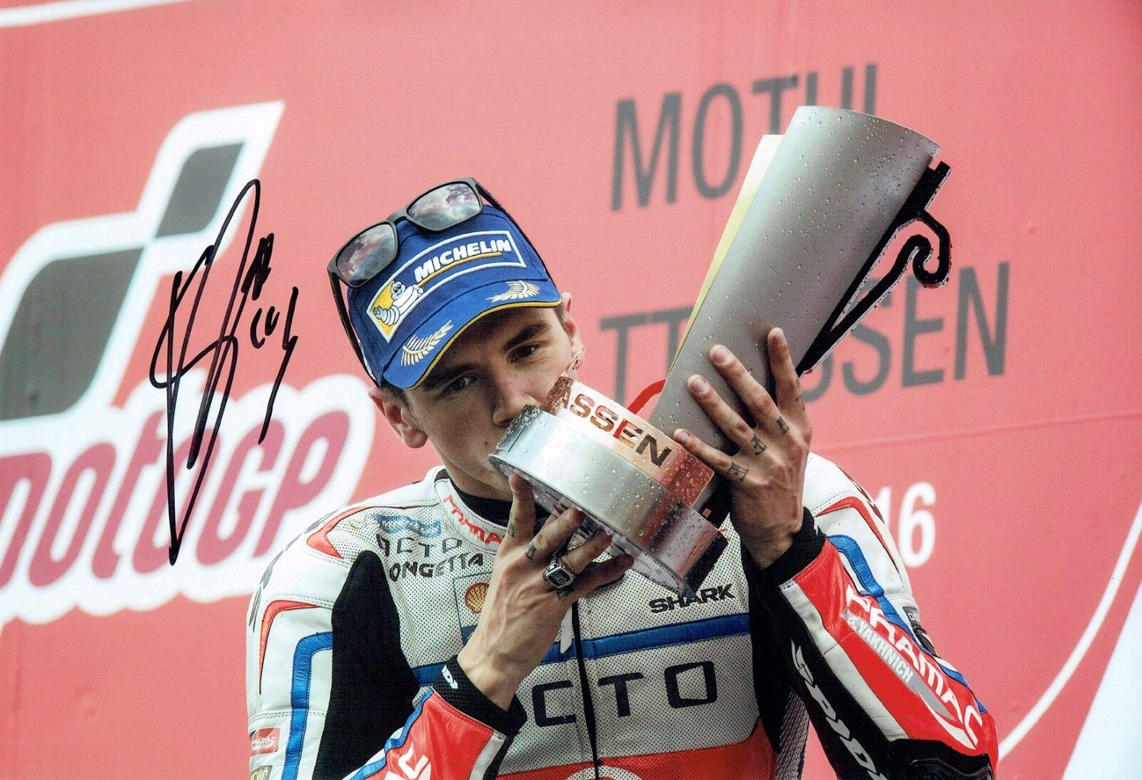 Scott REDDING 2016 SIGNED MOTOGP 12x8 Photo Poster painting 2 AFTAL COA Autograph OCTO Pramac