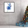 Blue Butterfly Flower-Paint by Numbers Acrylic Painting 40*40CM