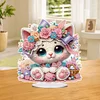 Diamond Painting Acrylic Kitten Tabletop Decorations for Adults