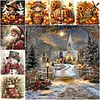 5D Full Drill Diamond Painting Kit Round Resin Rhinestone 40x40cm