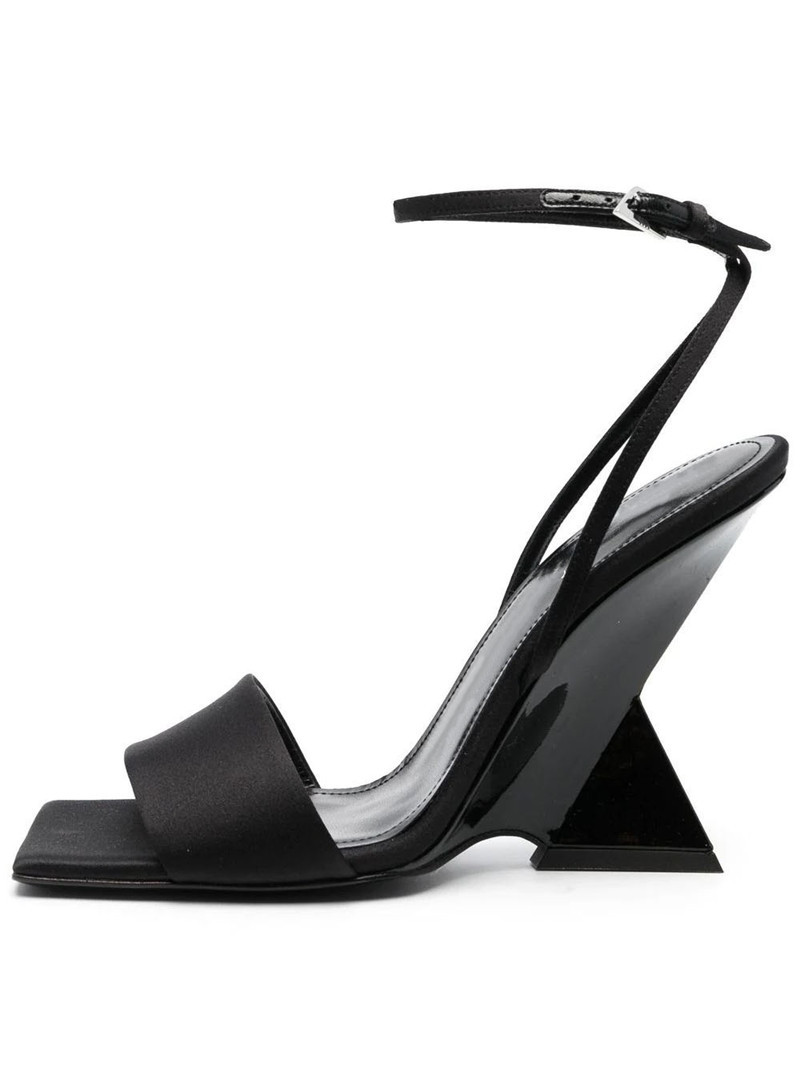 GOOSHOE Women's Sandals Open Toe Square Head Straight Buckle Irregular High Heels For Women Large Size43 Heels Women