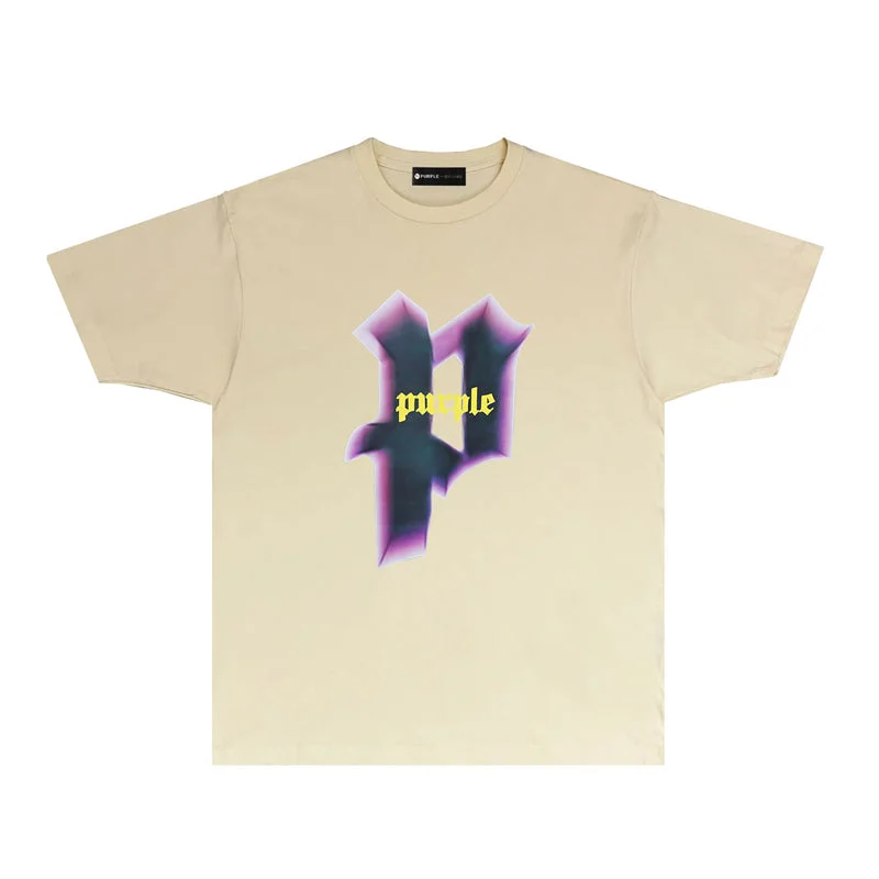 Purple 2023 new fashion T-shirt short sleeves