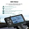 S861 Electric Bicycle LCD Display with SM Connector Electric Scooter LCD Panel 24V/36V/48V Multifunctional for E-Bikes Modification