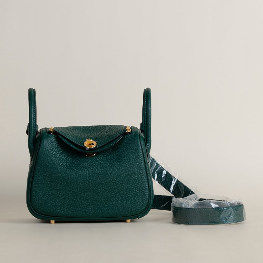 Mini Lindy  Clemence leather  Z6 Malachite GHW
