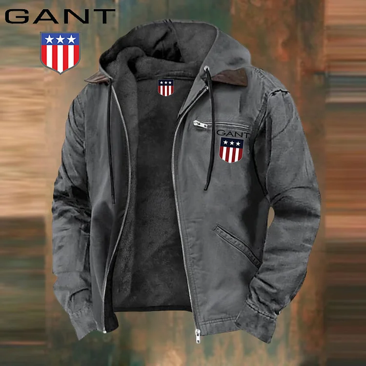 Podzimn&iacute; bunda GANT&reg; se zipem a fl&iacute;sovou pod&scaron;&iacute;vkou